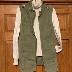 Coats | Vintage Cabi Green Khaki Vest 
